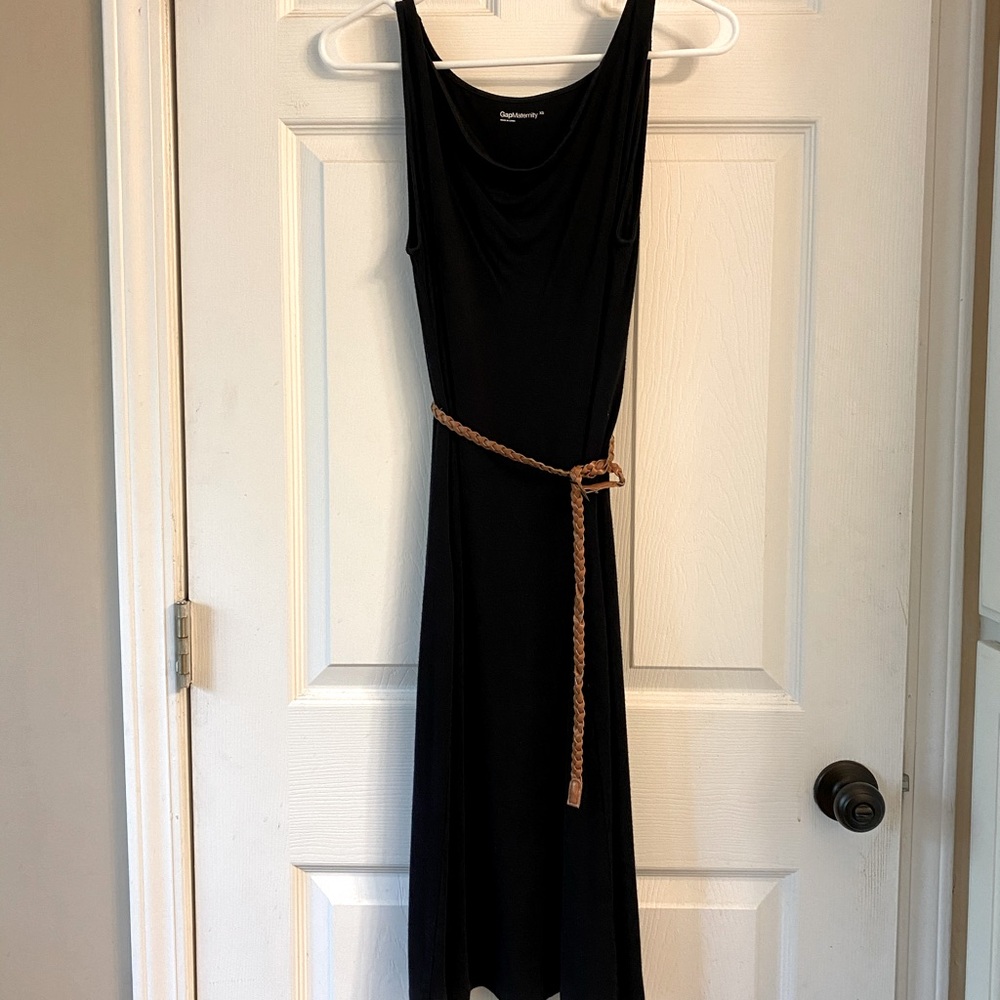 Gap Black Maternity Dress Sz 2 Sleeveless